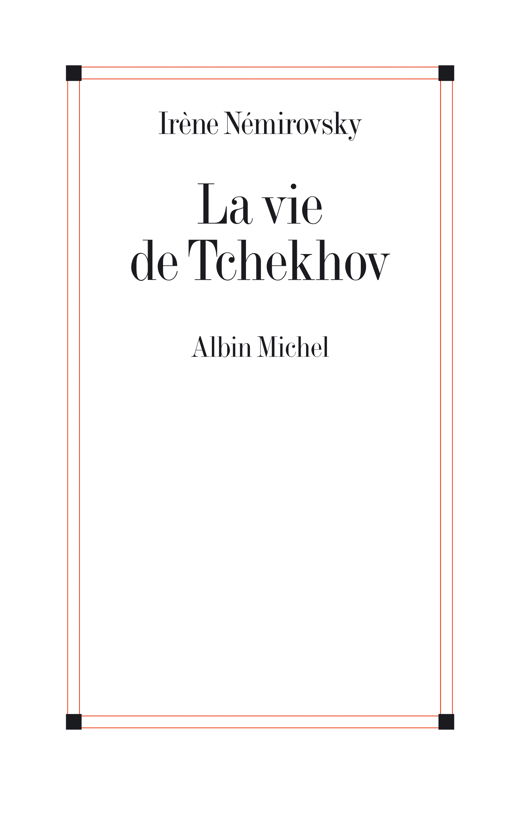 Couverture du livre La vie de Tchekhov