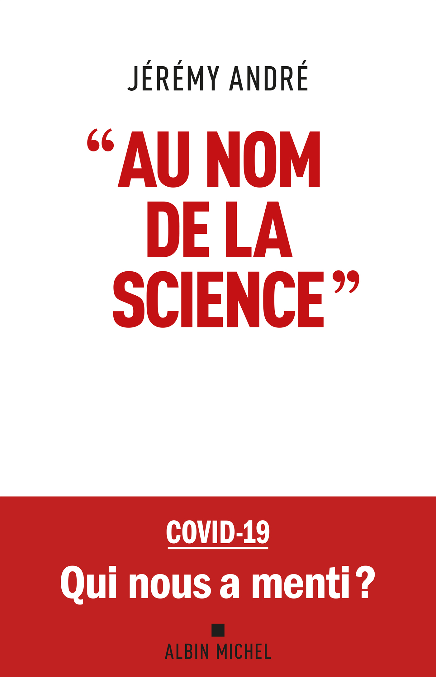 Couverture du livre "Au nom de la science"