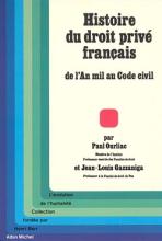 Couverture de Histoire du droit privé français