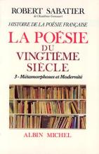 Couverture de Histoire de la poésie française - Poésie du XXe siècle  - tome 3