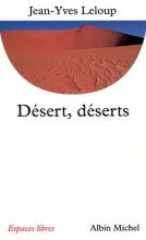 Couverture de Désert, déserts